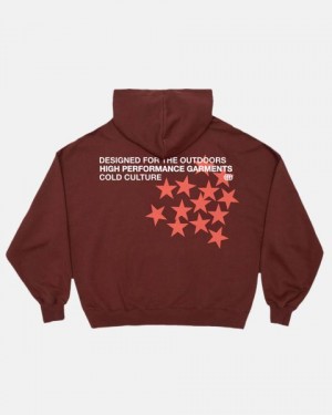 Cold Culture Astro Hoodie Red | 46897-JKDL