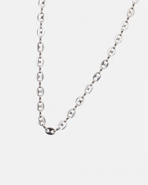 Cold Culture Braided Chain Jewelry Silver Red | 12487-FMQH