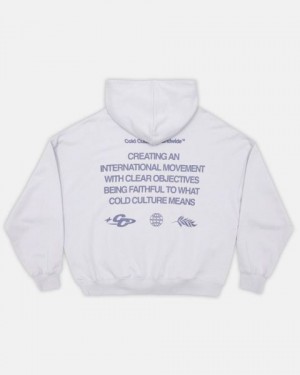 Cold Culture Creating Hoodie Purple | 79234-VSZM