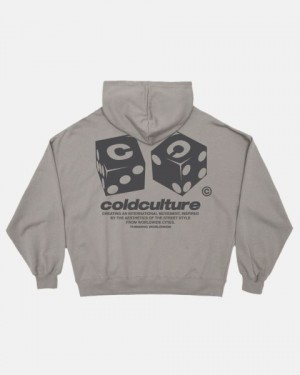 Cold Culture Dice Hoodie Grey | 35261-MRZS