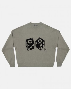 Cold Culture Dice Knitwear Grey | 64728-WSNI