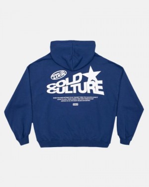 Cold Culture Down To Luck Hoodie Light Blue | 41786-KSHX