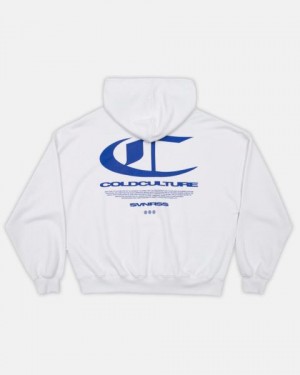 Cold Culture Ornament Hoodie White | 12980-QOAB