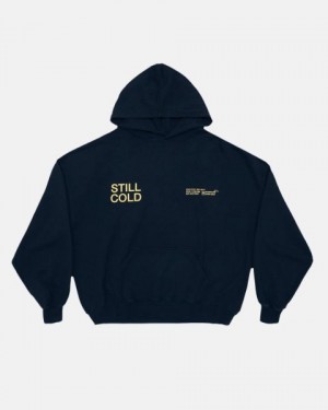 Cold Culture Still Cold Hoodie Blue | 80547-XVDJ