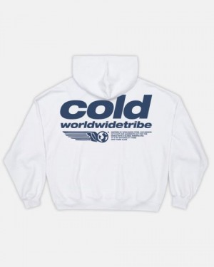 Cold Culture Tribe Hoodie White | 65983-BXUF