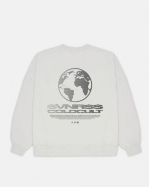 Cold Culture World $vnr$$ Crewneck Sweatshirts Light Grey | 46789-VPGH