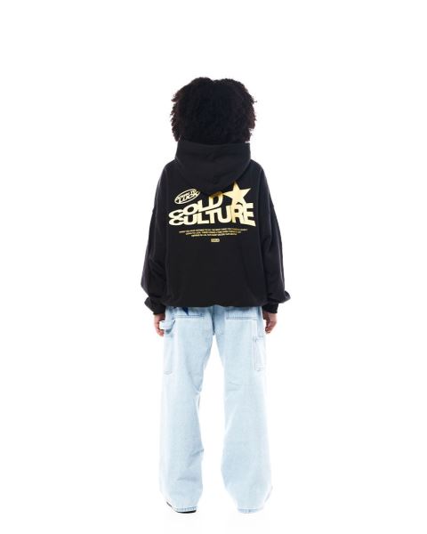 Cold Culture Down To Luck Hoodie Black | 41903-FZPC