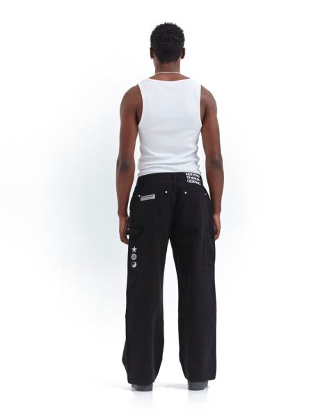 Cold Culture V1 Carpenter Pants Black | 85612-EXYR